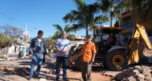 Recomeçam obras da Praça da Rua Brasil