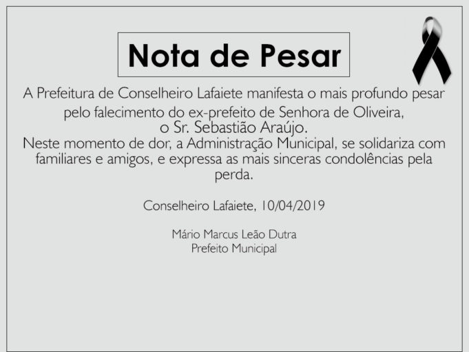 Nota de Pesar