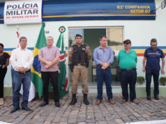 Mais segurança para a população, inaugurada 1ª base da Polícia Militar