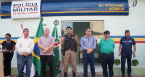 Mais segurança para a população, inaugurada 1ª base da Polícia Militar