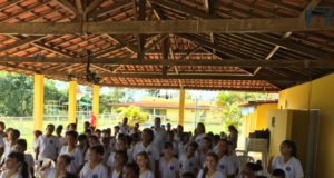 Prefeitura faz a abertura e entrega de materiais aos alunos assistidos pelo projeto AABB comunidade.