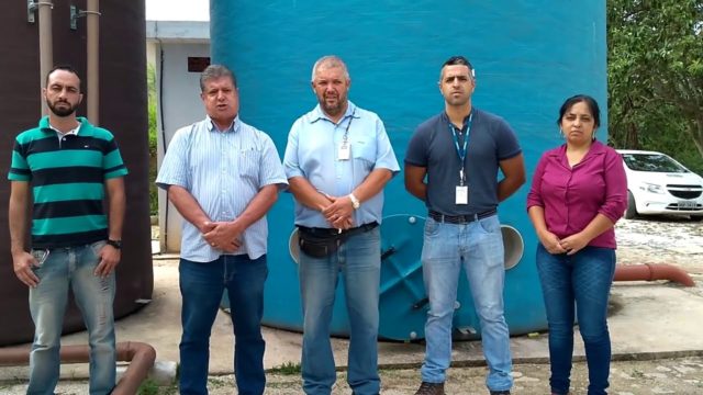 Prefeito acompanha inicio de funcionamento da ETE no bairro Rancho Novo