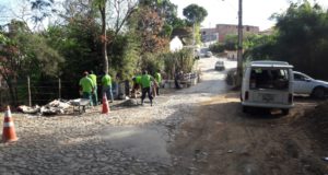 Várias obras em andamento no município