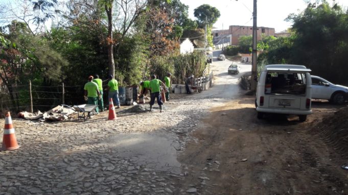 Várias obras em andamento no município