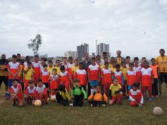 Escola de Futebol do Atletique Futebol Clube recebe visita do Prefeito