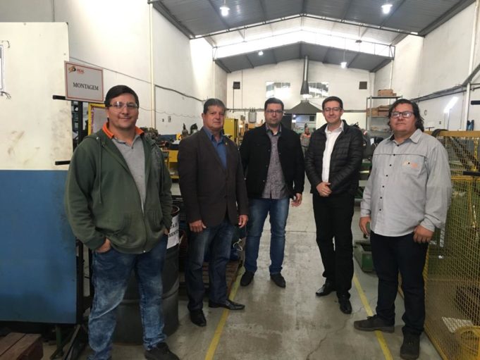 Empresa em expansão recebe Prefeito, Secretário e Vereador