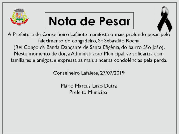 Nota de Pesar