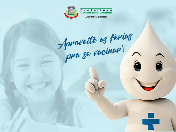 Vamos aproveitar as férias escolares para atualizar a Caderneta de vacinação?