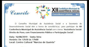 XII Conferência Municipal de Assistência Social