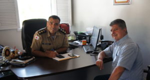 Prefeito reúne-se com o comando da PM para debater ações de segurança e novo posto policial
