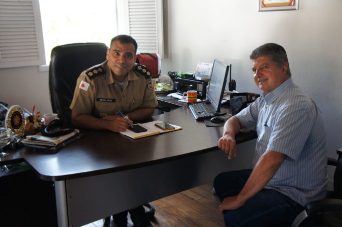Prefeito reúne-se com o comando da PM para debater ações de segurança e novo posto policial