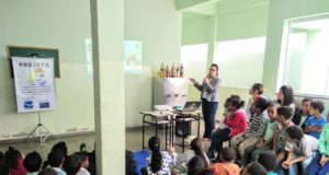 Escola e empresa privada promovem, em parceria, projeto ” Óleo que Ampara Vidas”