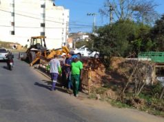 Em andamento construção da passarela de pedestres no Bairro Real de Queluz