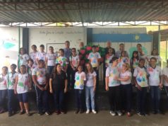 Momento Cívico na Escola Nilce Moreira