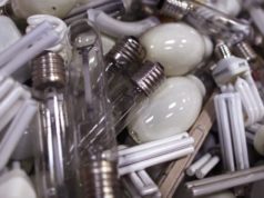 Coleta de lâmpadas fluorescentes