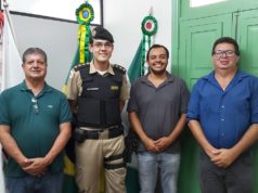 Prefeito recebe novo comandante da 61ª Cia de Polícia Militar