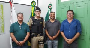 Prefeito recebe novo comandante da 61ª Cia de Polícia Militar