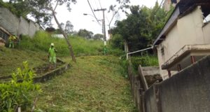 Departamento de meio ambiente mantém programação de capina e limpeza das ruas
