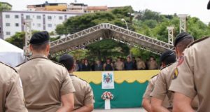 Prefeito Mário Marcus participa de cerimônia de troca de comando do 31º BPM em Lafaiete