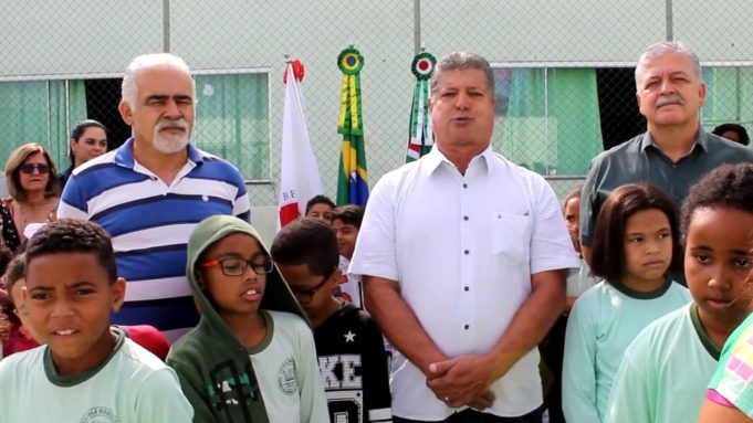 Hora Cívica no bairro Satélite marca inicio do ano letivo 2020