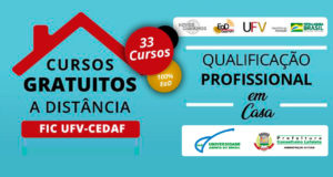 Aproveite o isolamento social para uma nova formação, serão abertas inscrições para cursos à distancia no Polo da UAB