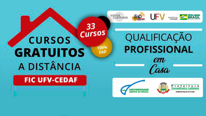Aproveite o isolamento social para uma nova formação, serão abertas inscrições para cursos à distancia no Polo da UAB