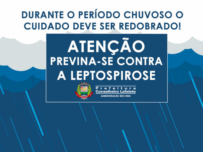 Cuide da saúde, redobre os cuidados em períodos de chuva