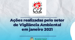 Vigilância Ambiental apresenta resultado de Janeiro de 2021