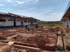 Secretários acompanham andamento da obra da Creche do Bela Vista