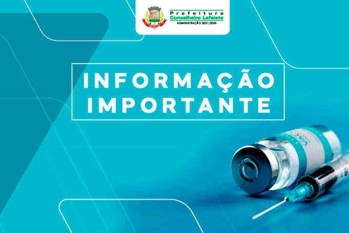 Vacinação contra Covid 19: Pessoas com 55 a 59 anos, portadores de comorbidades