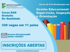Curso de Pós-Graduação em Gestão Escolar: Supervisão, Inspeção e Orientação