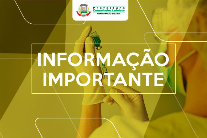 Calendário de Vacinação contra COVID-19 de 01 a 03 de setembro
