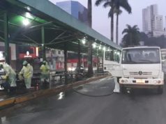 Prefeitura realiza mais uma ação de limpeza e desinfecção de locais públicos
