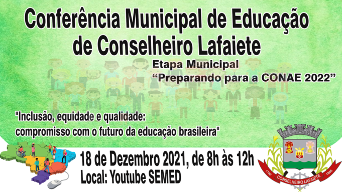 Etapa municipal da Conferência Estadual de Educação acontece neste sábado em formato virtual