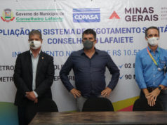 Lafaiete receberá investimentos de mais de 10 milhões da Copasa. A ordem de serviço foi assinada com a presença do Vice governador do Estado