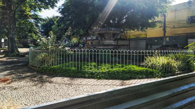 Iniciada Obra de Restauração da Fonte Luminosa