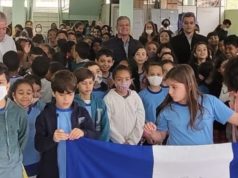 O momento cívico aconteceu na Escola Municipal “Marechal Deodoro da Fonseca” nesta semana