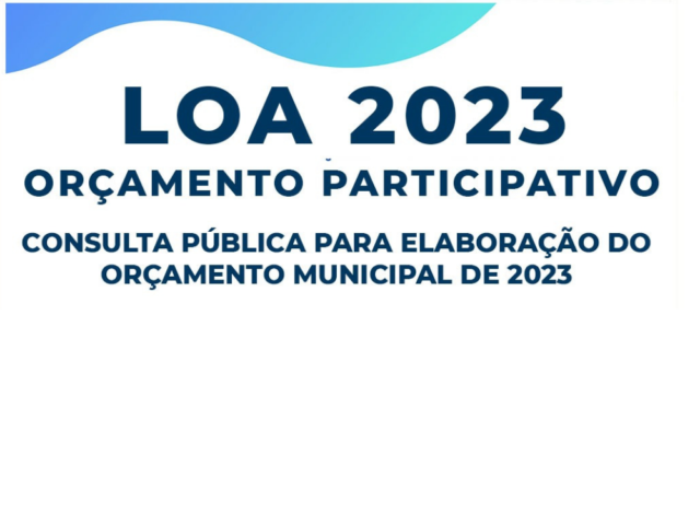Consulta Pública para o Orçamento Participativo 2023