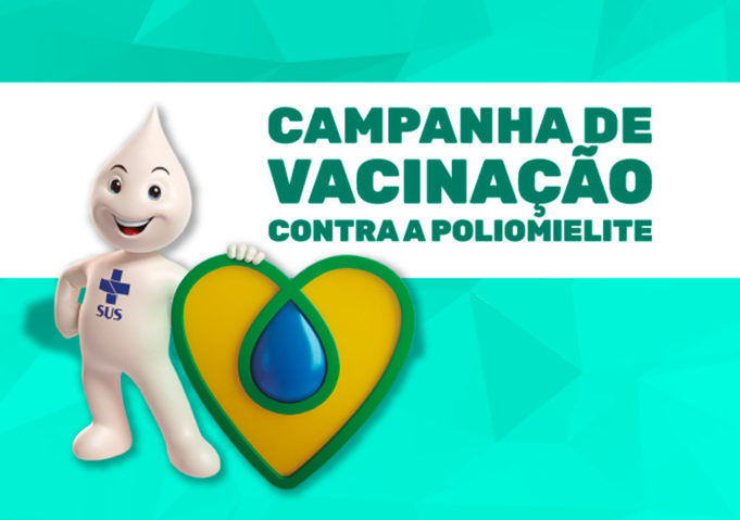 Campanha Nacional de Vacinação contra a Poliomielite termina nesta sexta-feira, 30.