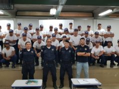 Guarda Municipal de Lafaiete, palestra em curso de formação em Ubá