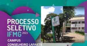 Processo Seletivo IFMG Campus Conselheiro Lafaiete