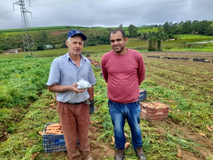 Secretaria Municipal de Desenvolvimento Econômico em parceria à EMATER, distribuem Kits de sementes de hortaliças a Produtores Rurais e Hortas Comunitárias