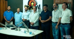 Prefeito de Lafaiete e demais autoridades recebem senador Carlos Viana e o deputado federal Samuel Viana