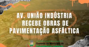 Av. União Indústria recebe obras de pavimentação asfáltica