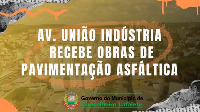 Av. União Indústria recebe obras de pavimentação asfáltica