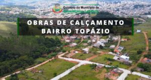 Avançam as obras de calçamento no Bairro Topázio. População esperava pela obra há mais de 40 anos