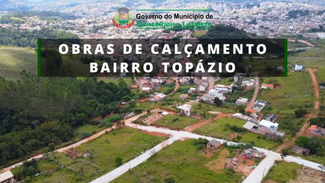 Avançam as obras de calçamento no Bairro Topázio. População esperava pela obra há mais de 40 anos