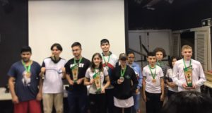 Fase Municipal do JEMG na modalidade de Xadrez é um sucesso com participação de 11 escolas e 50 alunos.