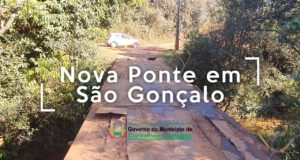 Prefeitura de Conselheiro Lafaiete anuncia o início da construção de mais uma ponte na localidade de São Gonçalo.