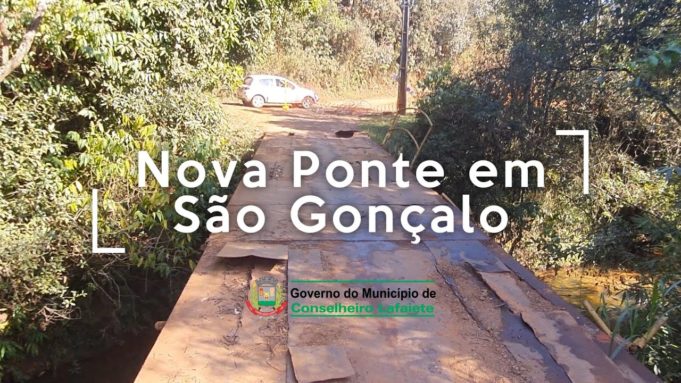 Prefeitura de Conselheiro Lafaiete anuncia o início da construção de mais uma ponte na localidade de São Gonçalo.